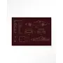 Urban Cotton Wandkleed Red Print Lamborghini
