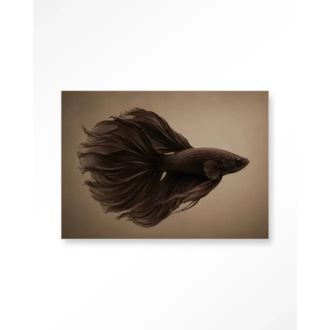 Urban Cotton Wandkleed Brown Fish