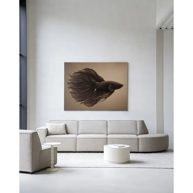 Urban Cotton Wandkleed Brown Fish