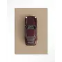 Urban Cotton Wandkleed Topview Porsche Red