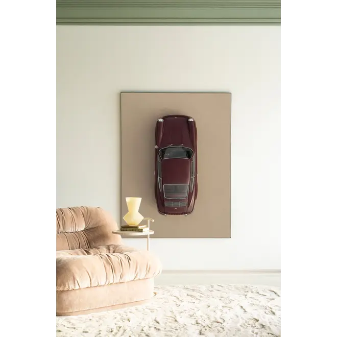 Urban Cotton Wandkleed Topview Porsche Red