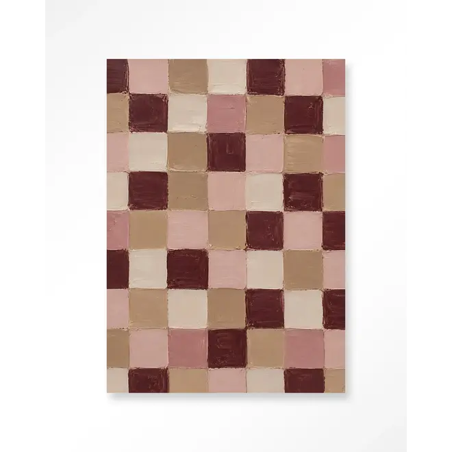 Urban Cotton Wandkleed Pink Blocks