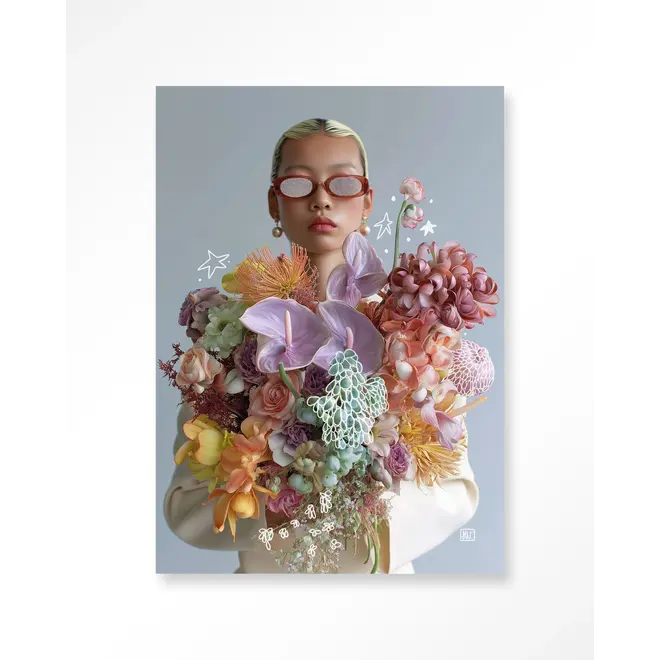 Urban Cotton Wandkleed Shades Of Petals
