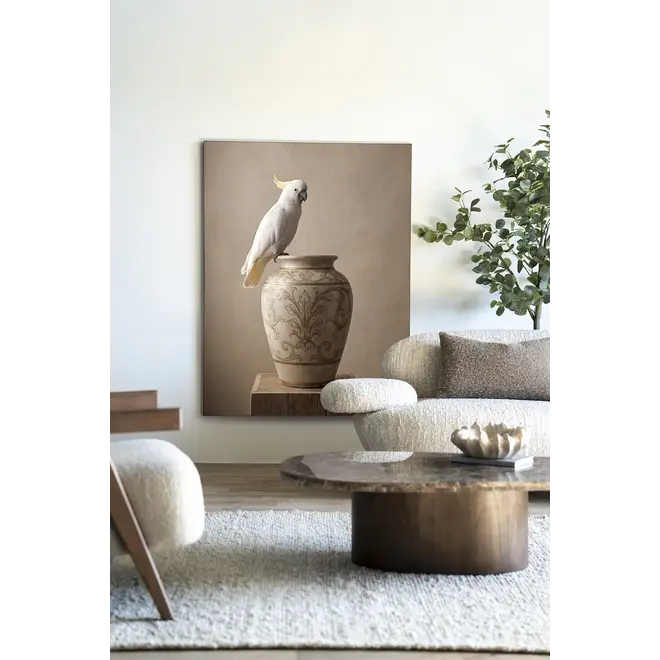 Urban Cotton Wandkleed Ivory Bird