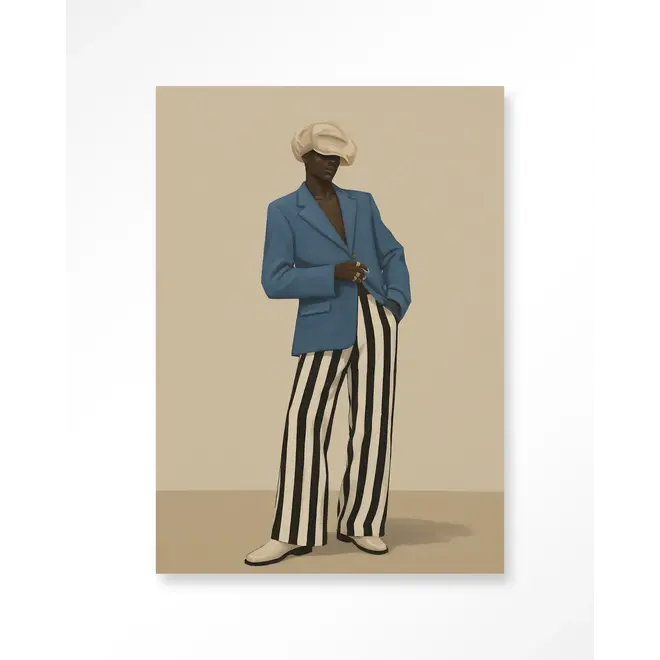 Urban Cotton Wandkleed Blue Marlon