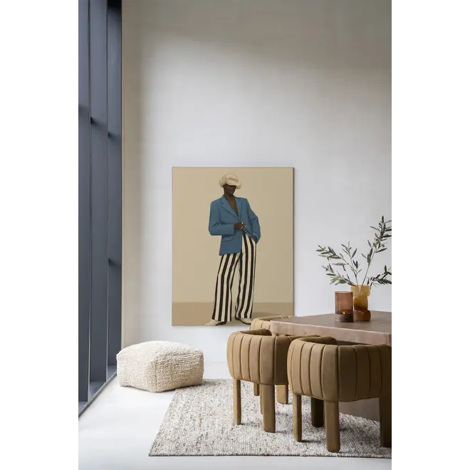 Urban Cotton Wandkleed Blue Marlon