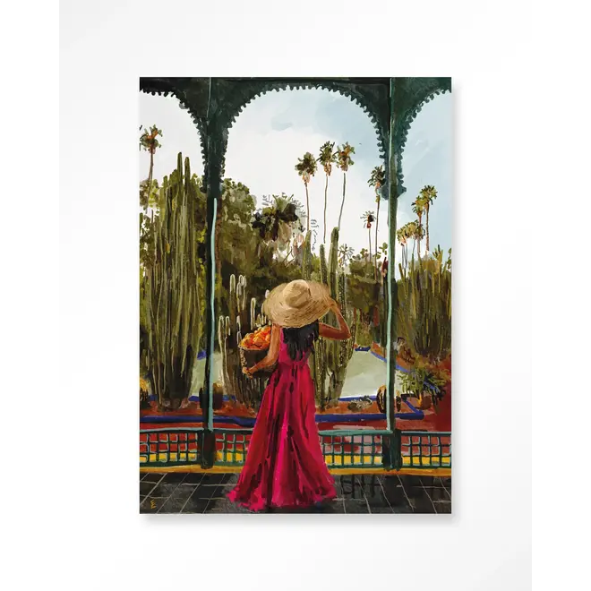 Urban Cotton Wandkleed Lady With Oranges