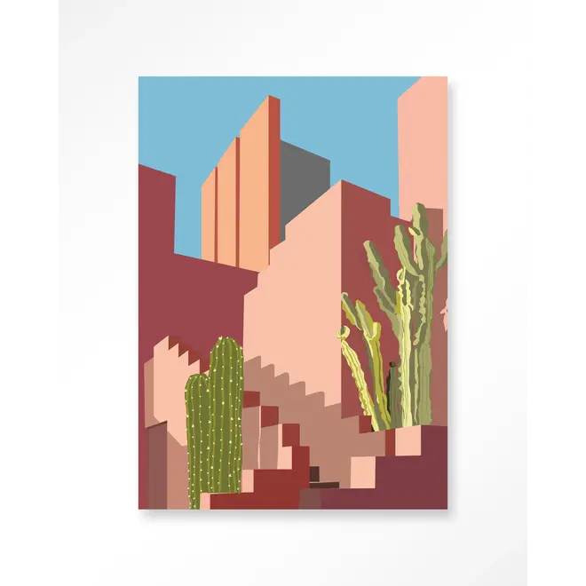 Urban Cotton Wandkleed Botanical Stairs