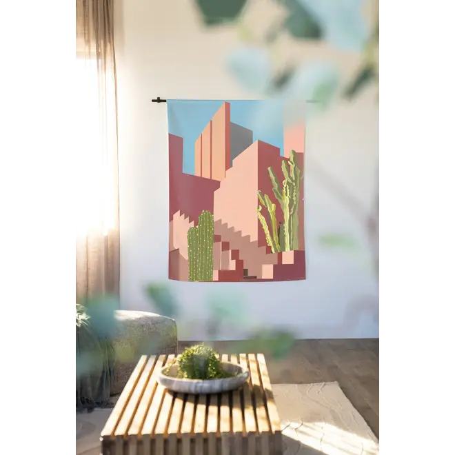 Urban Cotton Wandkleed Botanical Stairs
