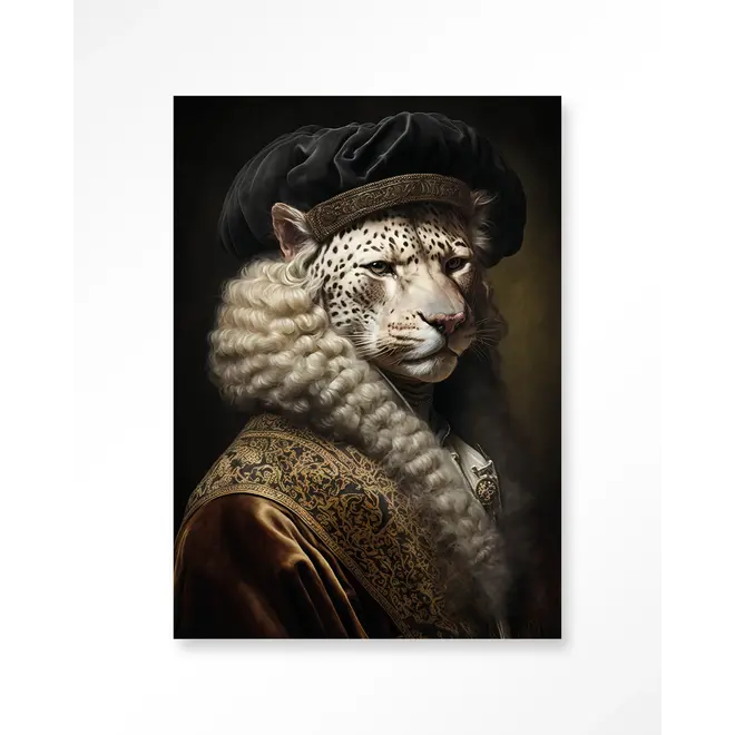 Urban Cotton Wandkleed Snow Leopard