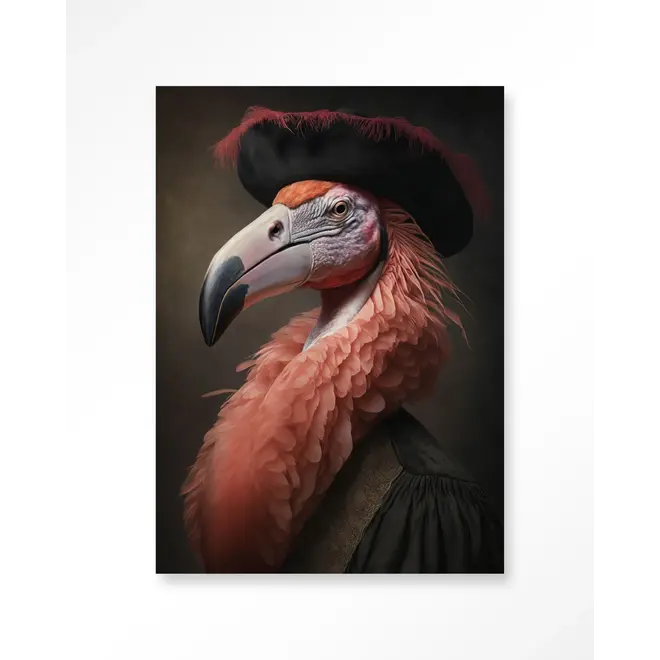 Urban Cotton Wandkleed Flamingo