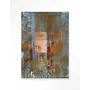 Urban Cotton Wandkleed Blue Ocker Abstract 2
