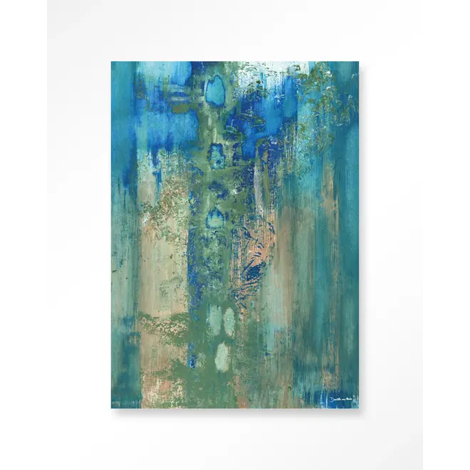 Urban Cotton Wandkleed Blue Green Abstract