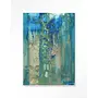 Urban Cotton Wandkleed Blue Green Abstract