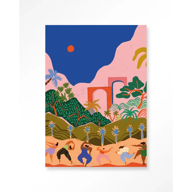 Urban Cotton Wandkleed Dancing In Paradise