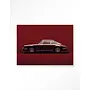 Urban Cotton Wandkleed Vintage Porsche Red