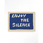 Urban Cotton Wandkleed Enjoy The Silence Blue