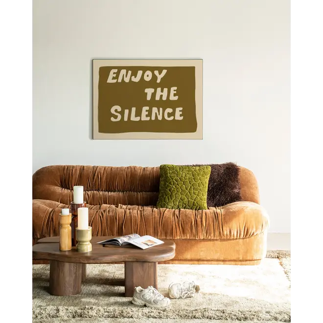 Urban Cotton Wandkleed Enjoy The Silence Green