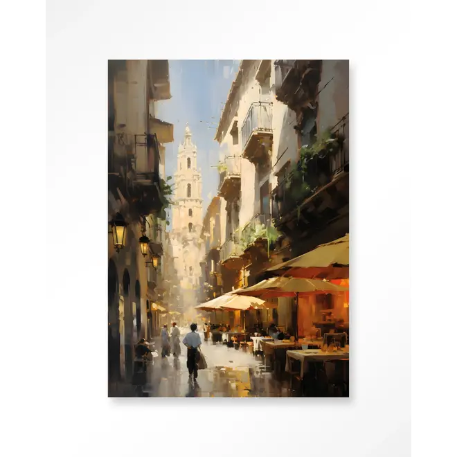 Urban Cotton Wandkleed Barcelona