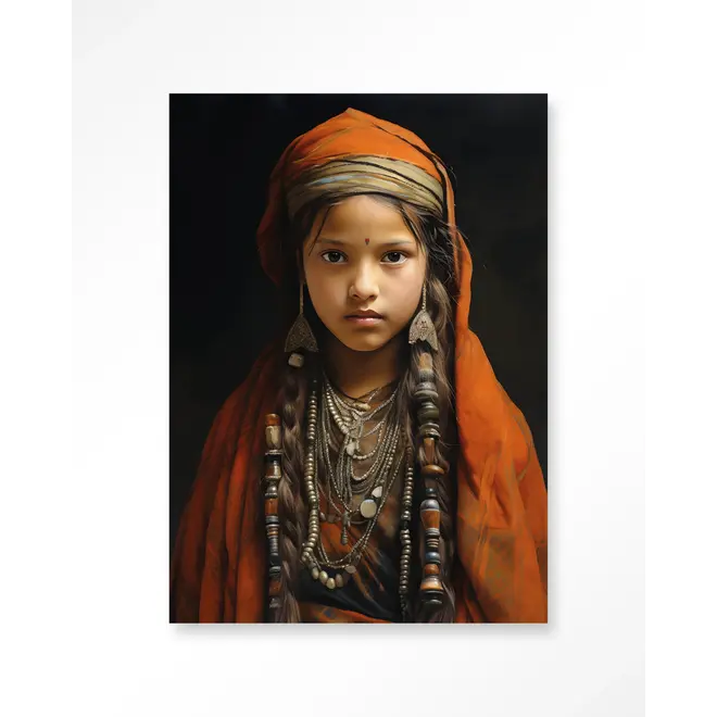 Urban Cotton Wandkleed Traditional Girl