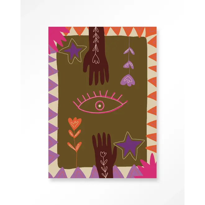 Urban Cotton Wandkleed Hands