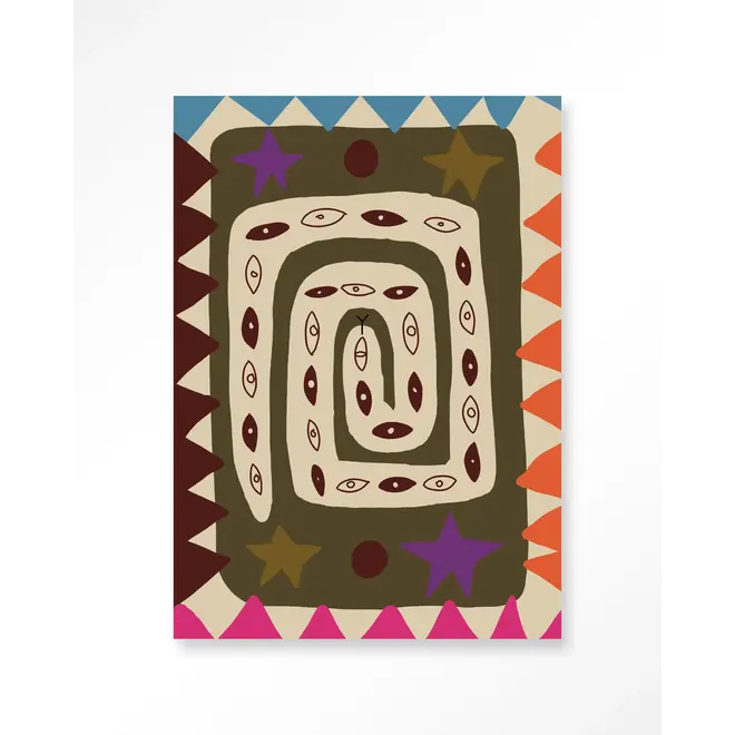 Urban Cotton Wandkleed Snake Eye