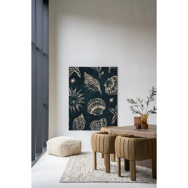 Urban Cotton Wandkleed Seashells Midnight