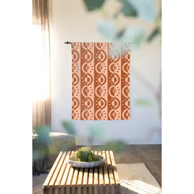 Urban Cotton Wandkleed Moon Blockprint