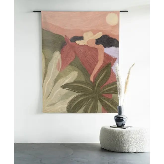 Urban Cotton Wandkleed Horse Sunset