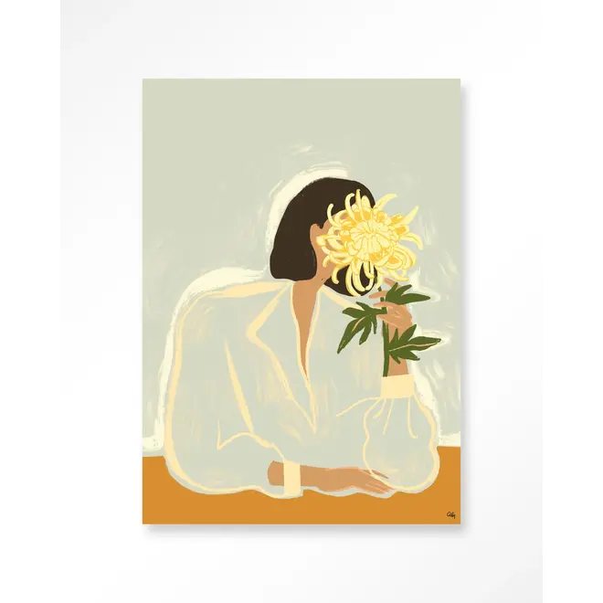 Urban Cotton Wandkleed The Chrysante Mum