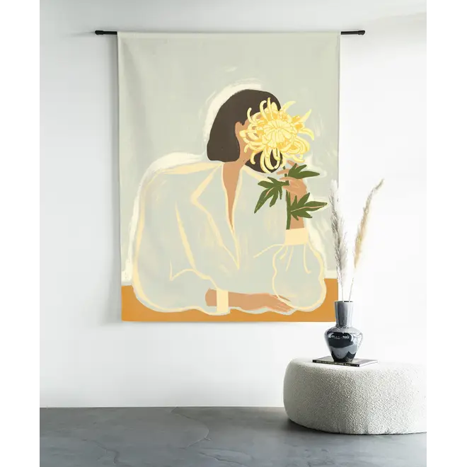 Urban Cotton Wandkleed The Chrysante Mum