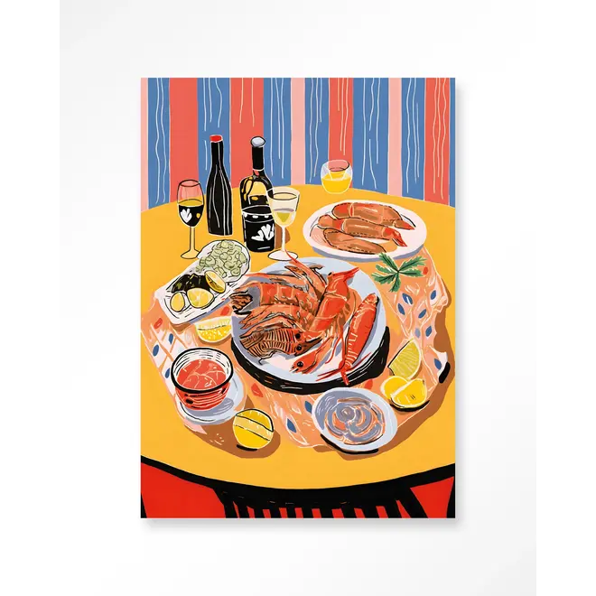 Urban Cotton Wandkleed Fruits de Mer