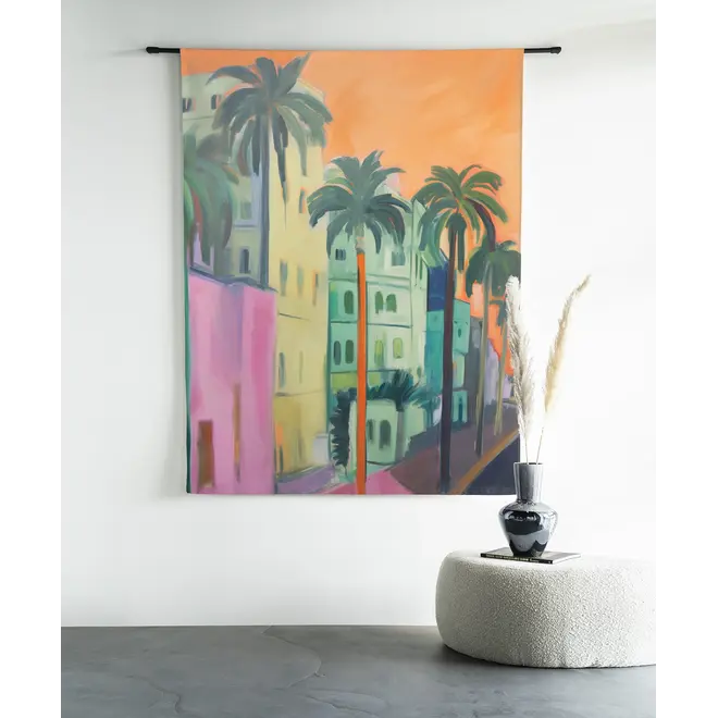 Urban Cotton Wandkleed Palm Street