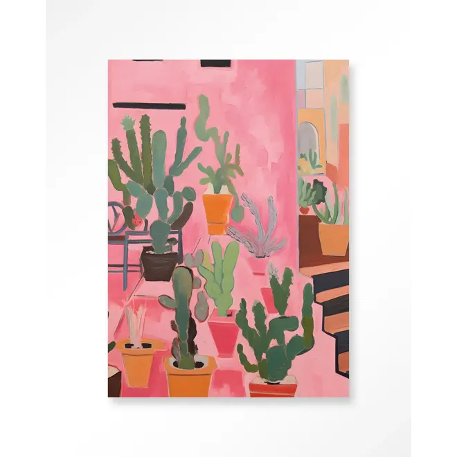 Urban Cotton Wandkleed Cactus Party