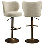 Barstoel Amely natural softweave swivel