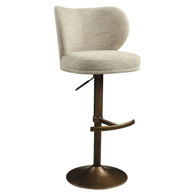 Barstoel Amely natural softweave swivel