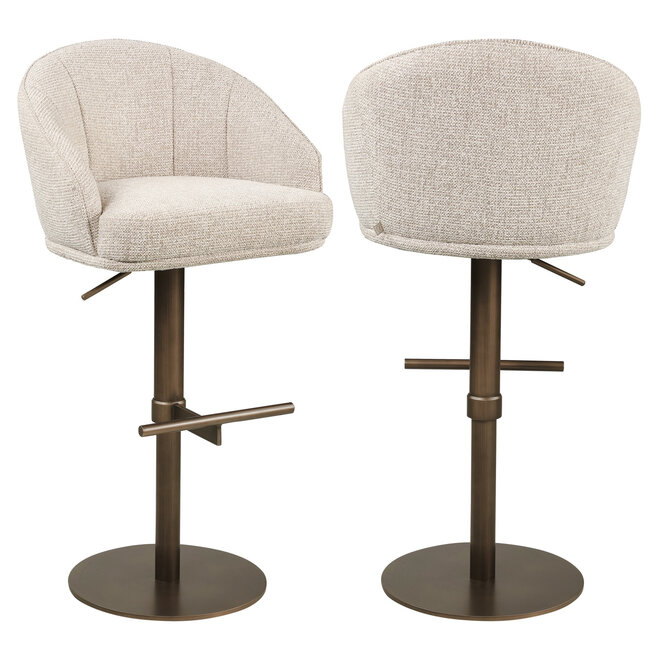 Barstoel Beverly natural fancy swivel