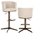 Barstoel Cheyenne biscotti swivel