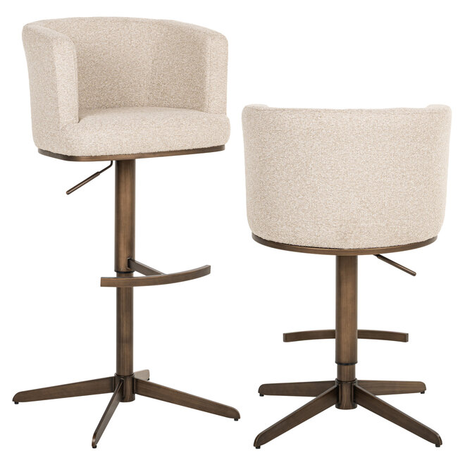 Barstoel Cheyenne biscotti swivel