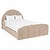 Bed Pixie clay chenille 120x200 with pull-out bed