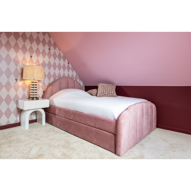 Bed Pixie rosewood jewel 120x200 with pull-out bed