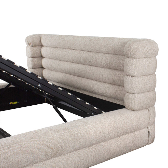 Bed Obidis natural linear 180x210 with storage
