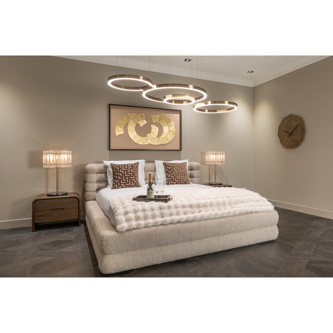 Bed Obidis natural linear 180x210 with storage