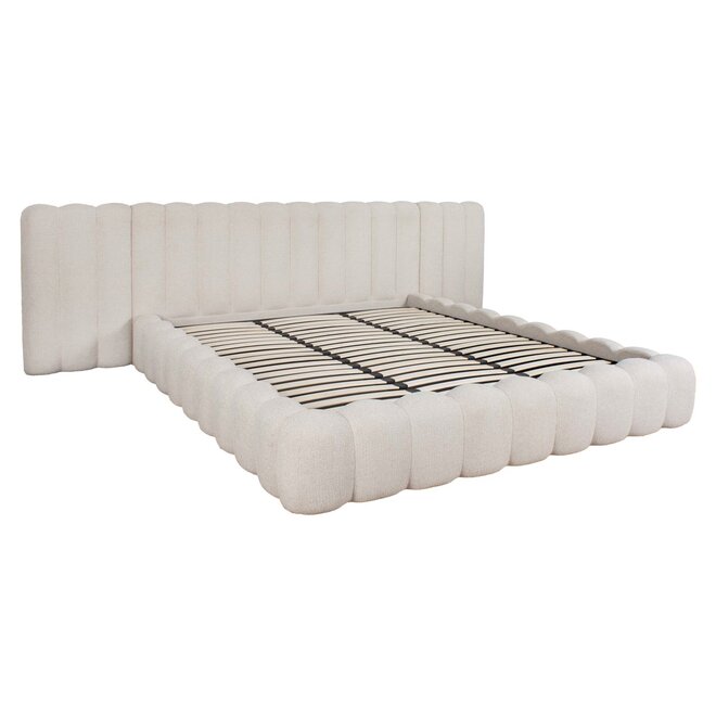 Bed Cupidon cream fancy 180x210 with storage