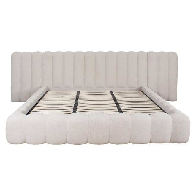 Bed Cupidon cream fancy 180x210 with storage