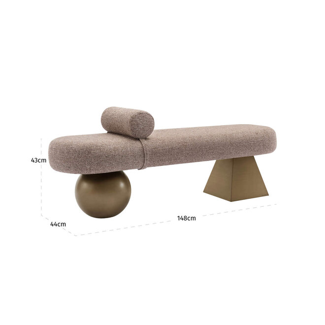 Bank Alexander Jones brown tweed fire retardant (Geneva)
