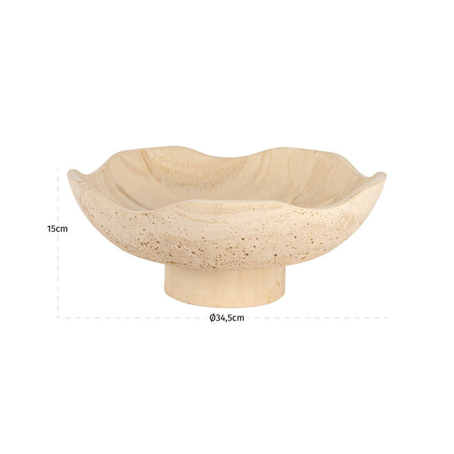 Schaal Meauve beige