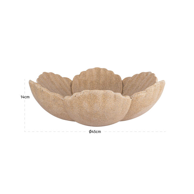 Schaal Petal beige