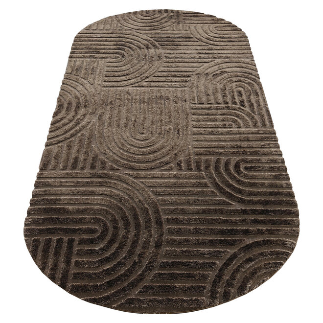 Vloerkleed Liff dark brown 200x350