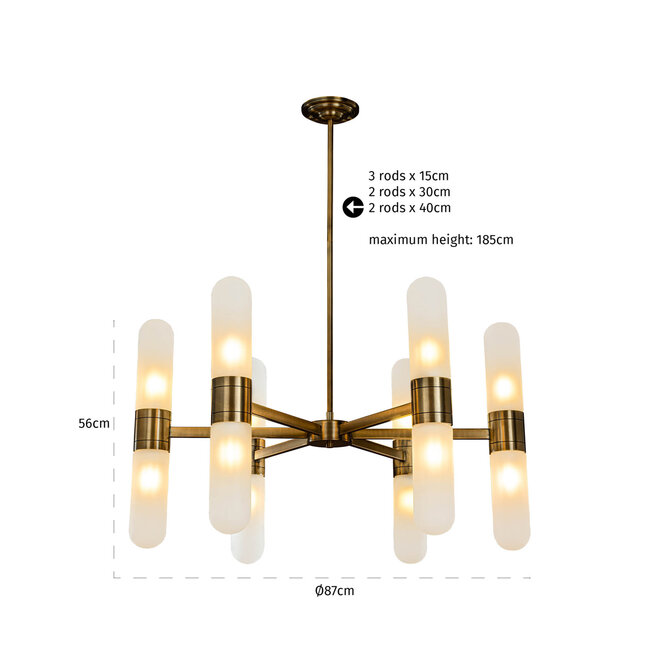 Hanglamp Tricon bronze